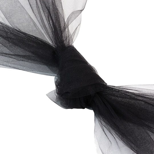 40 yd. Full Bolt: Wyla Black Shiny Tulle
